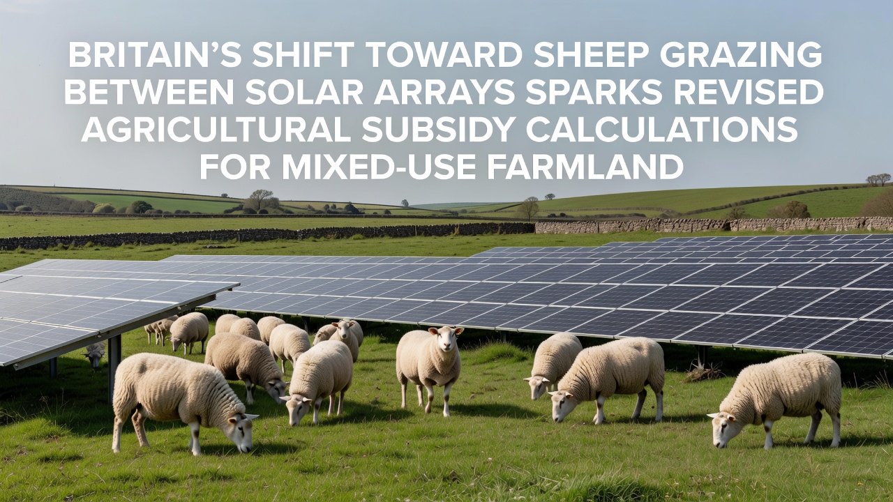 Britain's Shift Toward Sheep Grazing Between Solar Arrays Sparks Revised Agricultural Subsidy Calculations for Mixed-Use Farmland